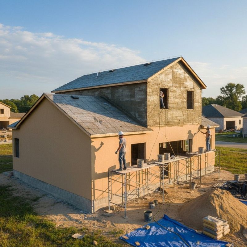 Stucco Painting detail