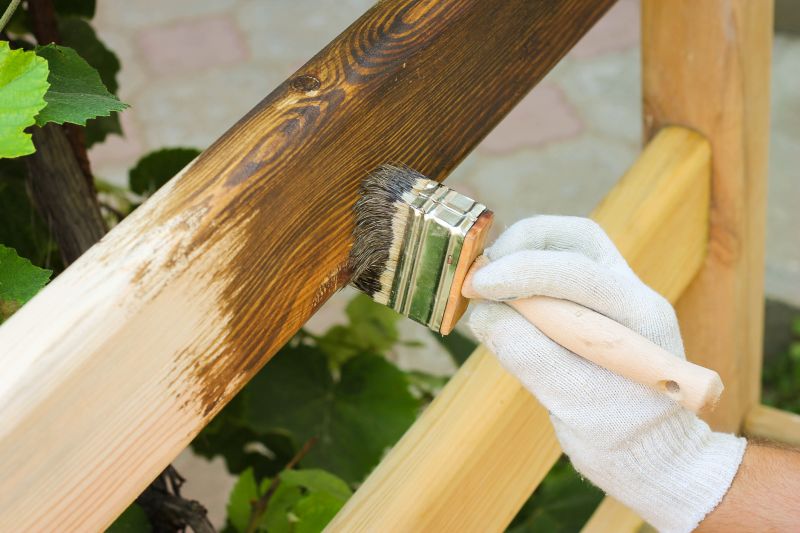 Picket Fence Staining