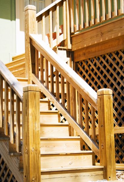 Outdoor Steps Staining